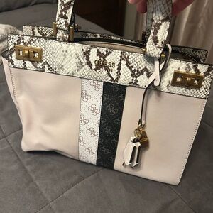 GUESS Snakeskin and Cream Women's Bag